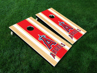 Anaheim Angels Vinyl Decals - Full Board Graphics for Cornhole Game  24" x 48" *DECALS ONLY