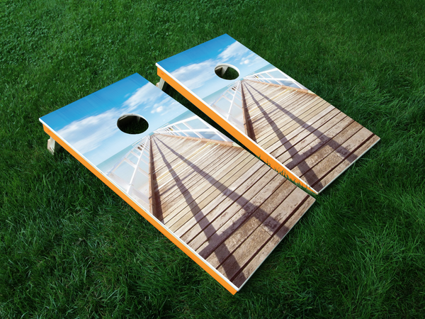 Dock- Full Board Graphics for Cornhole Game  24" x 48" *DECALS ONLY