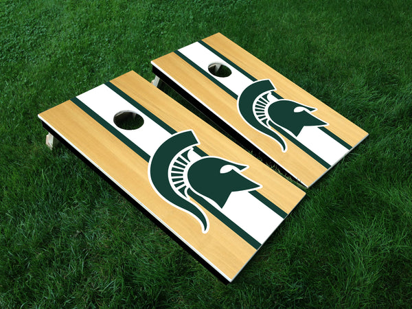 Michigan State Spartans Vinyl Decals - Full Board Graphics for Cornhole Game  24" x 48" *DECALS ONLY