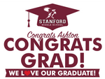 MS Option 4: Grad Sign "Congrats Grad" with Student Name