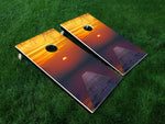 Dock Sunset - Full Board Graphics for Cornhole Game  24" x 48" *DECALS ONLY