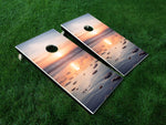 Shore Sunset - Full Board Graphics for Cornhole Game  24" x 48" *DECALS ONLY