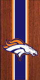 Broncos Vinyl Decals - Set of 2 Full Board Graphics for Cornhole Game  24" x 48" *DECALS ONLY
