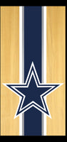 Cowboys Vinyl Decals - Set of 2 Full Board Graphics for Cornhole Game  24" x 48" *DECALS ONLY