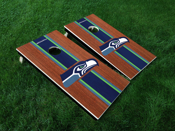 Seahawks Vinyl Decals - Full Board Graphics for Cornhole Game  24" x 48" *DECALS ONLY
