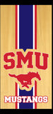 SMU Mustangs Vinyl Decals - Full Board Graphics for Cornhole Game  24" x 48" *DECALS ONLY