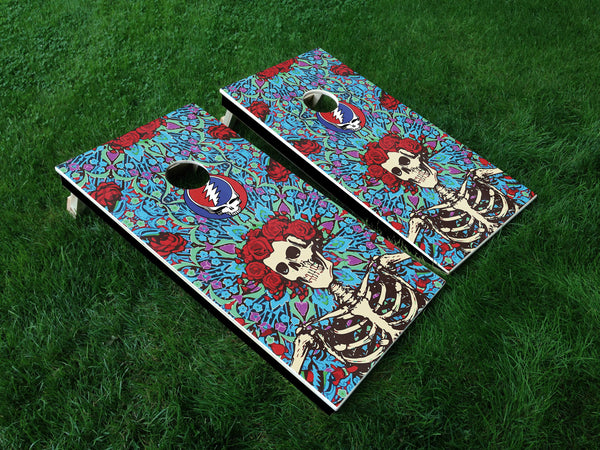 Grateful Dead Vinyl Decals - Full Board Graphics for Cornhole Game  24" x 48" *DECALS ONLY