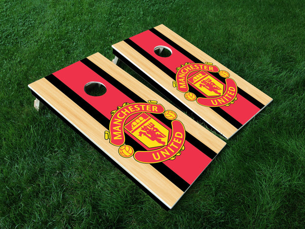 Manchester United Vinyl Decals - Full Board Graphics for Cornhole Game  24" x 48" *DECALS ONLY