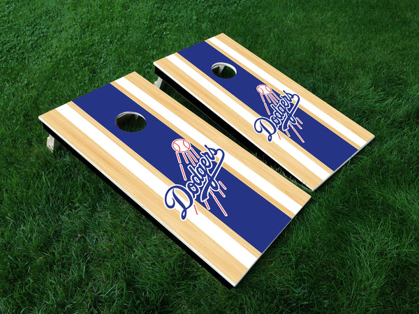Dodgers Vinyl Decals - Full Board Graphics for Cornhole Game  24" x 48" *DECALS ONLY