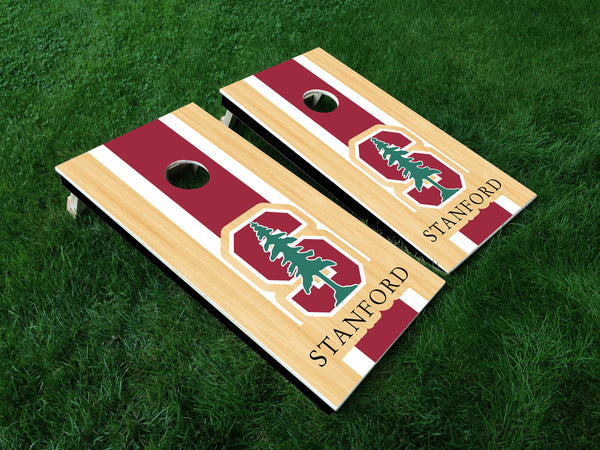 Stanford Vinyl Decals - Full Board Graphics for Cornhole Game  24" x 48" *DECALS ONLY