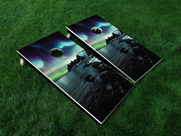 Northern Lights - Full Board Graphics for Cornhole Game  24" x 48" *DECALS ONLY