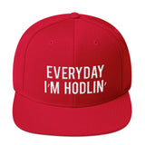 EVERYDAY I'M HODLIN' Stacked 3D Snapback Hat - Graphic Provisions