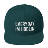 EVERYDAY I'M HODLIN' Stacked 3D Snapback Hat - Graphic Provisions