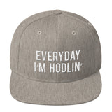 EVERYDAY I'M HODLIN' Stacked 3D Snapback Hat - Graphic Provisions