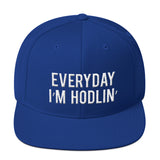 EVERYDAY I'M HODLIN' Stacked 3D Snapback Hat - Graphic Provisions