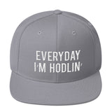 EVERYDAY I'M HODLIN' Stacked 3D Snapback Hat - Graphic Provisions