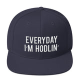EVERYDAY I'M HODLIN' Stacked 3D Snapback Hat - Graphic Provisions