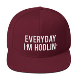 EVERYDAY I'M HODLIN' Stacked 3D Snapback Hat - Graphic Provisions
